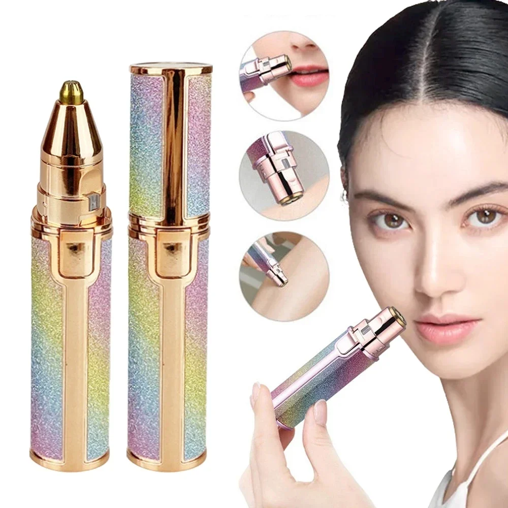 Portable 2 IN 1 Electric Epilator Eyebrow Trimmer Womens