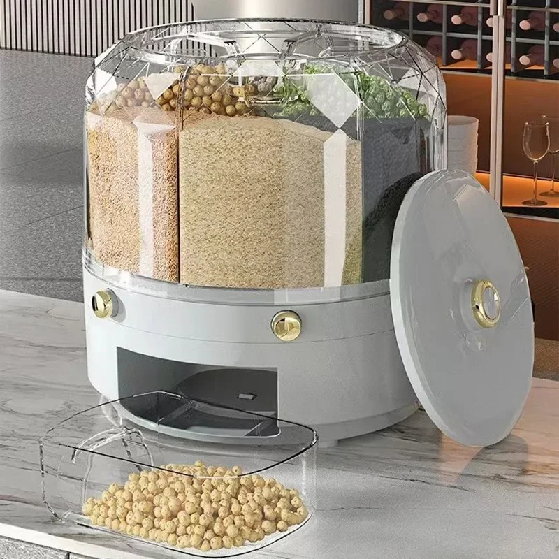 360 Degree Rotating Rice Dispenser Kitchen