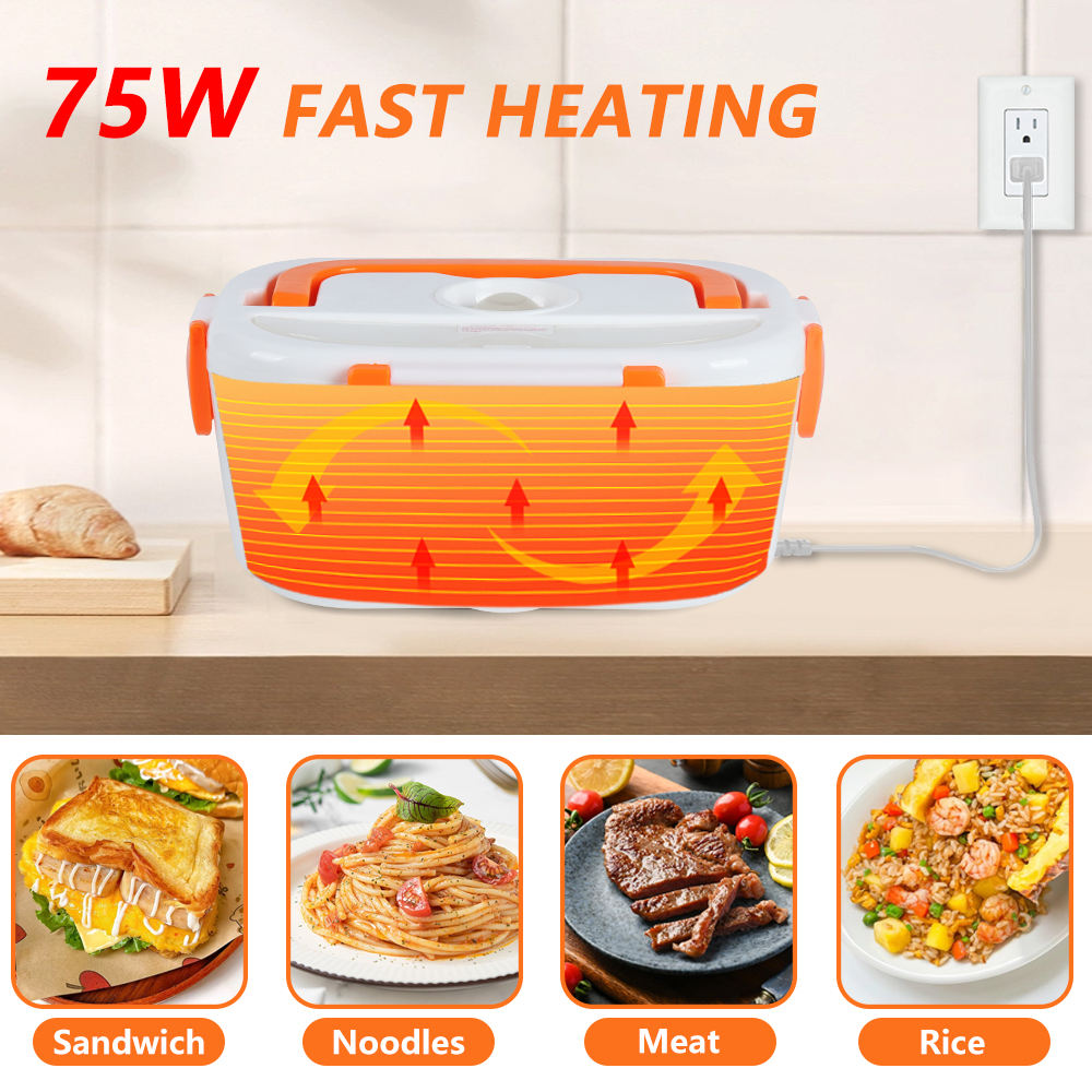 WONDERFUL Electric Lunch Box Food Heater Home Portable Lunch Box