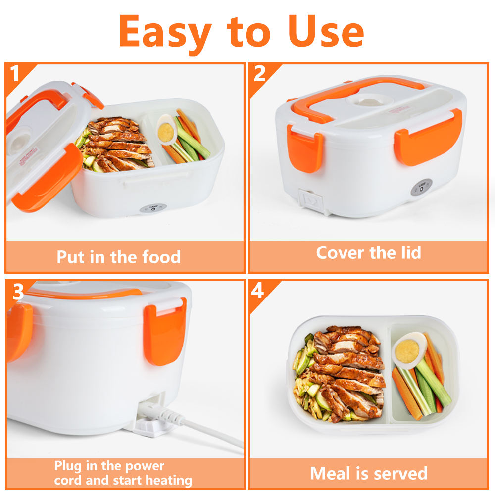 WONDERFUL Electric Lunch Box Food Heater Home Portable Lunch Box